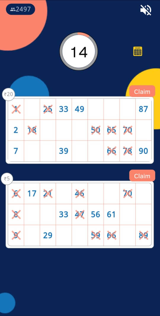 App Screenshot of an ongoing game